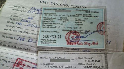 Cầm cavet xe máy được bao nhiêu tiền