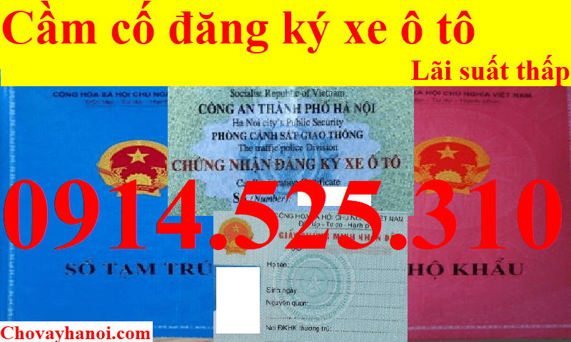 Cầm cố đăng ký xe ô tô - Lãi suất thấp